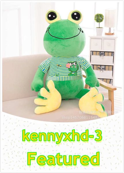 

creative green baby doll plush toy green bean frog prince pillow custom gift
