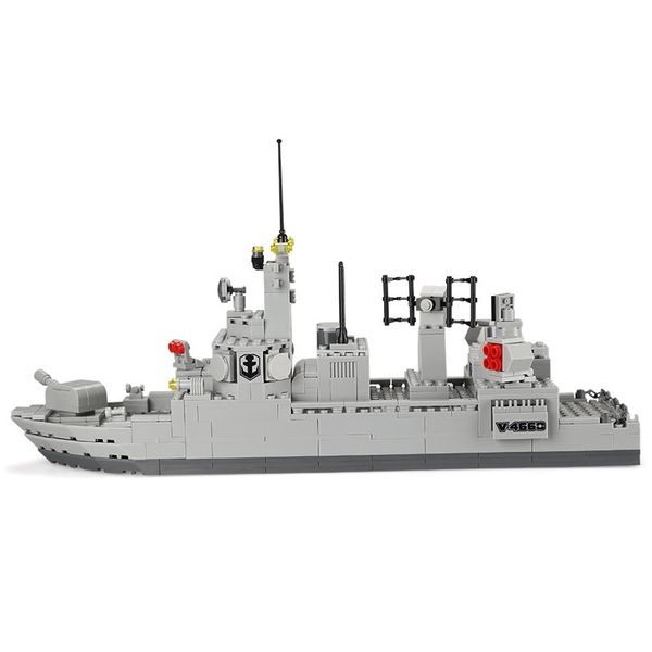 

children small granule building blocks assembling toys boys kids military ship destroyer model building block intelligence toy 02
