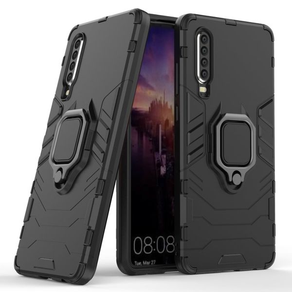 

shockproof 360 degree rotation ring holder kickstand hybrid armor protective case for huawei p30/huawei p30 pro/huawei p30 lite
