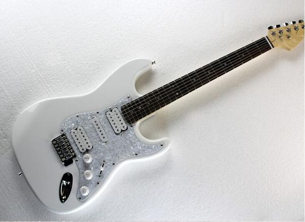 

бесплатная доставка завод заказ tobacco sunburst vintagestyle электрическая гитара с белой накладкой пикапы, палисандр накладка может быть и