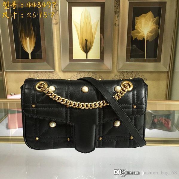 

new fashion luxury designer woman handbag cross body bags shoulder genuine leather tote purse bags pearl decoration cowhide bag