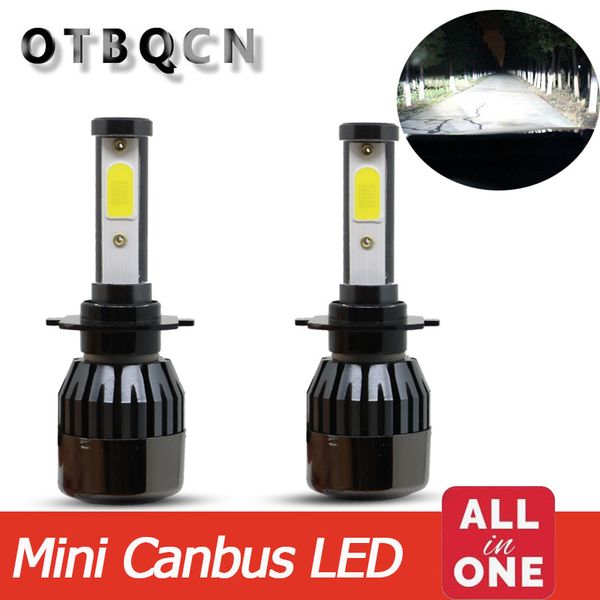 

all in one canbus mini car headlight h4 led h7 d2s automobile lamp h1 h11 hb3 9005 9006 6500k 13000lm 12v auto bulbs fog light