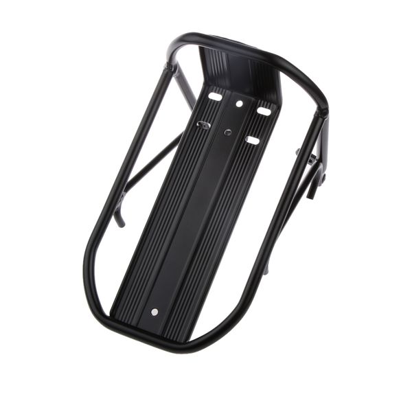 

aluminum alloy bicycle front rack bike luggage holder shelf black