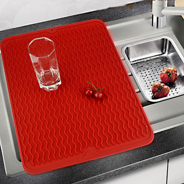 

large silicone table placemat heat resistant drying mat tableware dishwasher dish cup cushion pad dinnerware table mat