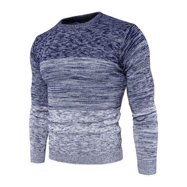 

мужская марка свитера мальчики градиент свитер молодежи шею colorblock с длинным рукавом 2019 зима тенденция новая мода горячие продажи, White;black