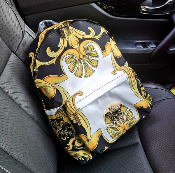 

2020 new ersacedesigner luxury men fashion bag shoulder bags original men's printing black backpack school bags travel bag