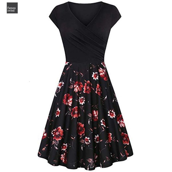 

платье женщины с коротким рукавом v шеи крест лето вечерние платья элегантные цветочные мини платья ladies beach мини-платье дизайнер одежды, Black;gray