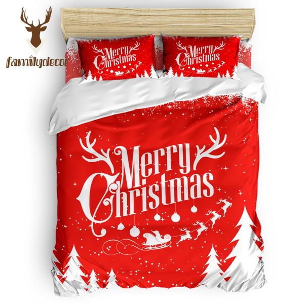

family decor merry christams elk bedding sets duvet set covers 4 pcs bedding sets quilted duvet set cover california