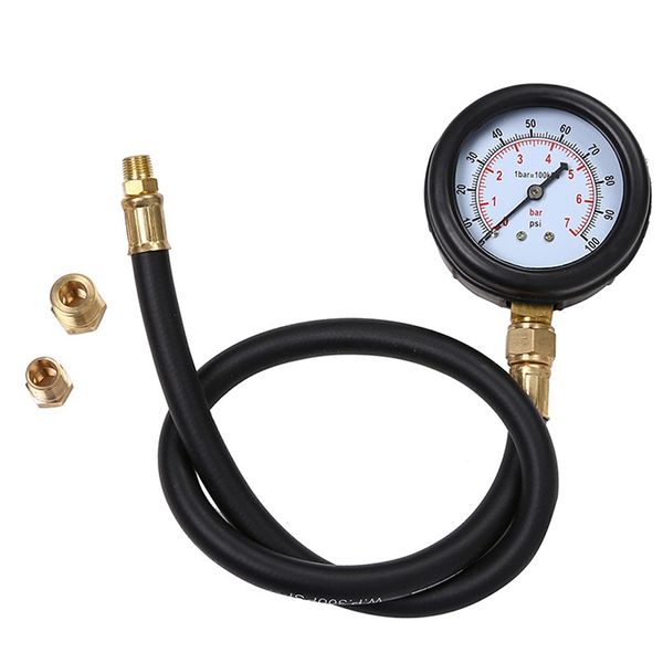 Freeshipping Manometro dell'olio Tester del manometro del cilindro di compressione del motore automatico del motore a gas multifunzione Tester della pressione del carburante