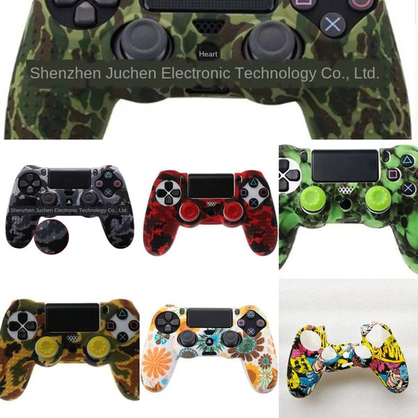 

esn0n for skin rubber case silicone cover protector camouflage ps4 controller
