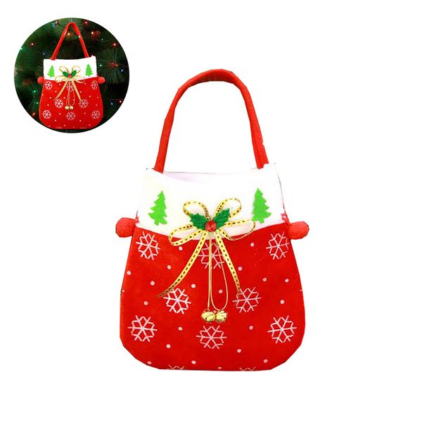 

1pc christmas drawstring gift bags for xmas holiday party favors and decorations treats christmas drawstring candy goodie bags a