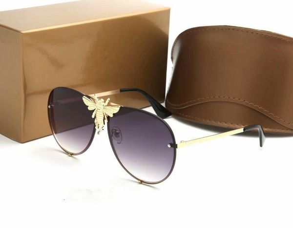 

luxury 2238 sunglasses men women designer popular fashion big summer style with the bees uv protection lens come with case, White;black