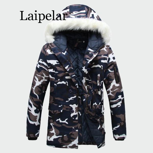 

laipelar 2019 winter men's coats warm thick male jackets padded casual hooded parkas men overcoats mens brand clothing s-5xl, Tan;black