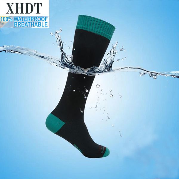 

men knee-long thermal keep warm breathable coolmax hunting fishing waterproof/windproof hiking overcalf outdoor sports socks, Black