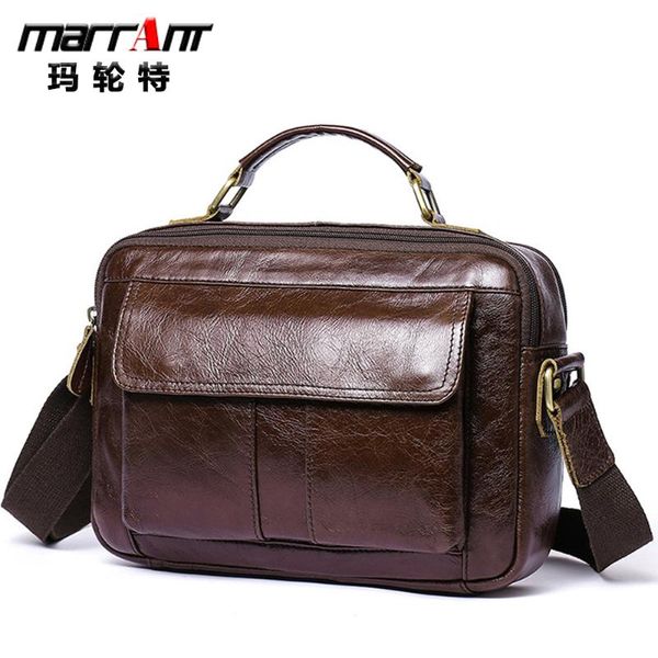 

leather men's bag business men's shoulder handbag fashion leisure commuting briefcase messenger bag men leather