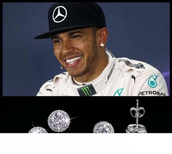 

fashion designer friends 18k fashion white gold plated earings big diamond earrings for women white zircon, Golden;silver