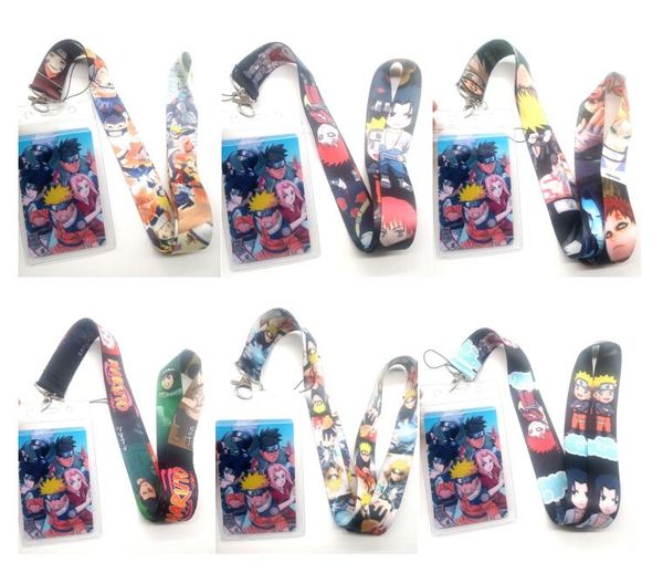 

retail 1pcs naruto neck strap lanyards card holders bank neck strap card bus id holders rope key chain l3, Silver