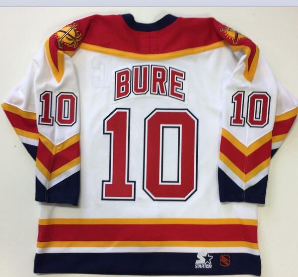 

custom men youth women vintage #10 pavel bure florida panthers 1999 ccm hockey jersey size s-5xl or custom any name or number, Black