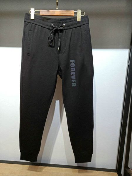 

highend vl brand printed sweatpants designer letter loose trousers comfortable high street hip hop trouser wild elastic casual pants selling, Black