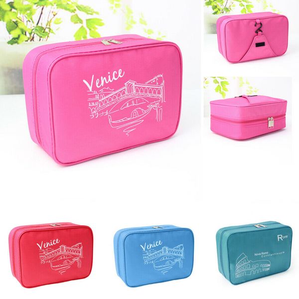 

portable wash cosmetic bag casual multi-function travel waterproof hanging makeupup bag