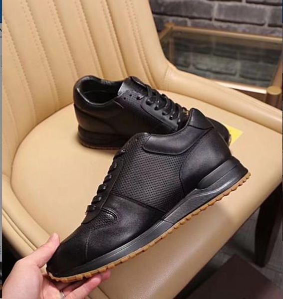 

2019luxury designer flats men shoes famous fashion style genuine leather shoes men casual shoes38-45 mn189602601, Black