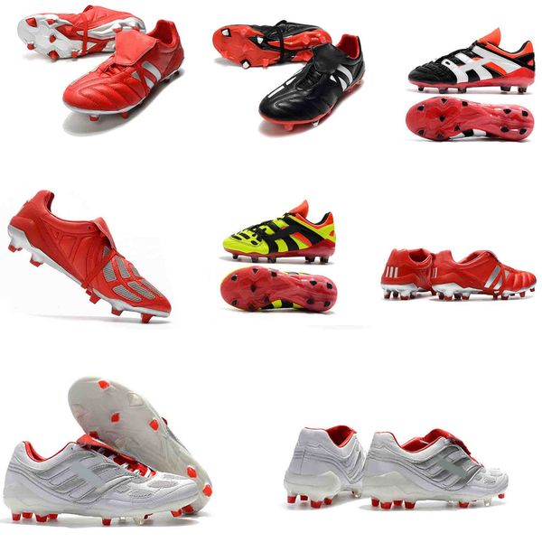 

original predator mania 1998 electricity football shoes predator precision fg soccer cleats blue champions 6th david beckham mania boots