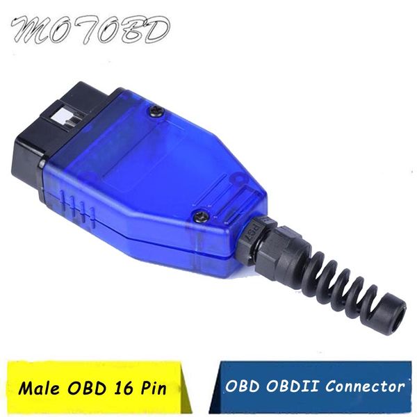 

obd 16pin obd2 connector obd 2 16 pin ii adaptor obdii j1962 connector car diagnostic cable male plug adapter