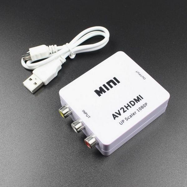 

2019 hdmi 2 av converter mini av to hdmi video converter box rca av cvbs to hdmi adapter for hdtv tv