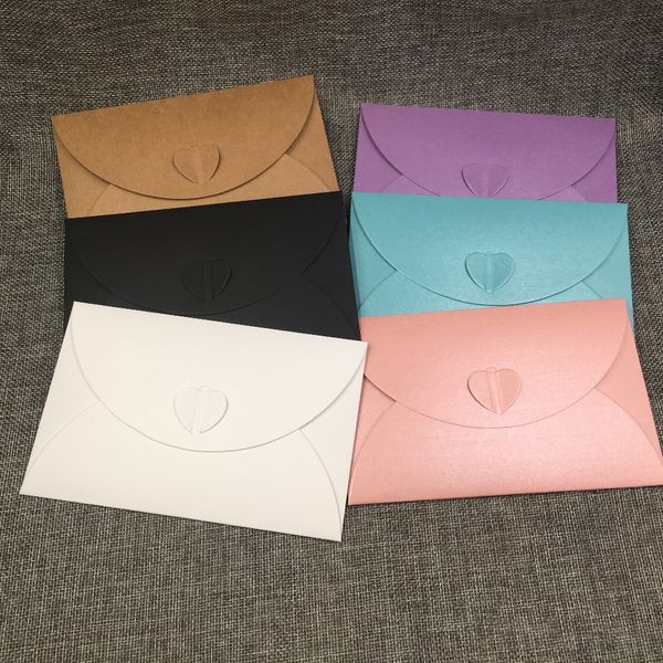 

kraft paper envelope packing bags love heart new year gift cards/wedding invitations note carry envelope 50pcs/lot