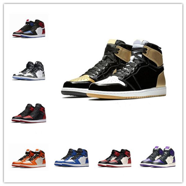 

1s basketball shoes high mid light bone court purple chicago gold og 1 royal blue backboard sports sneaker designer trainers size 40-46