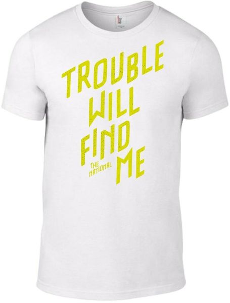 

the national trouble will find me cd t-shirt worn by antoni in queer eye w men tees 2019 summer fashion new, White;black