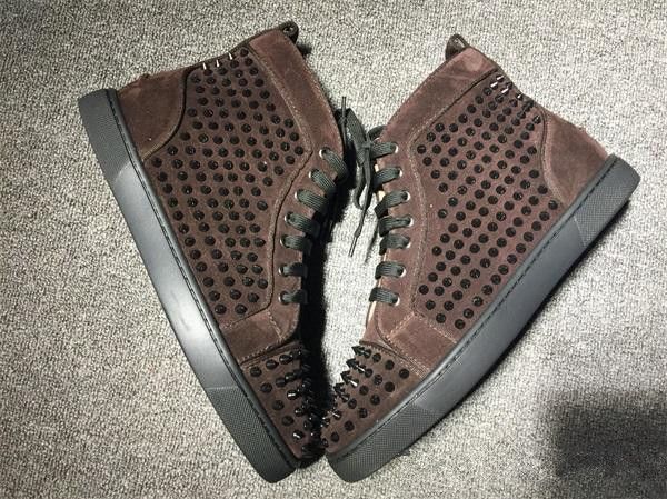 

бесплатная доставка марка red bottom sneaker человек женщина синий замша шипованных шипы партии открытый walking повседневная обувь обувь, Black