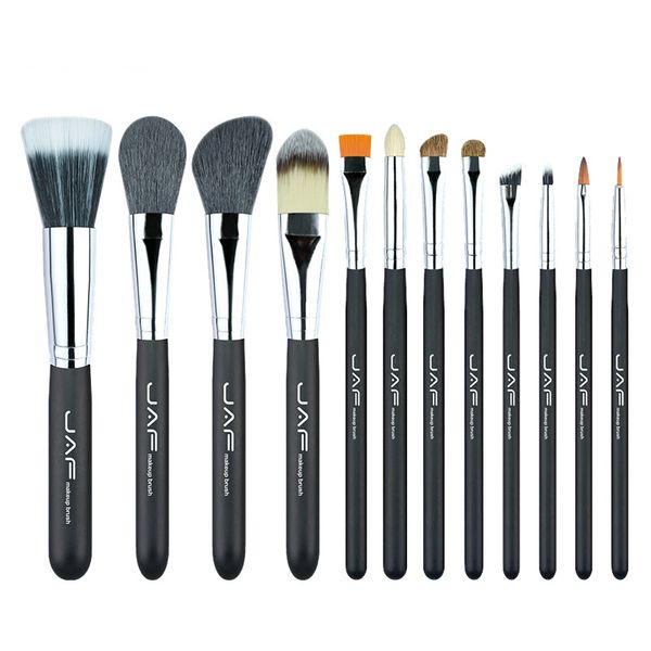 

makeup brushes set soft hair full beginner 12pcs beauty tools foundation make up brushes makeup wooden handle brush with tub