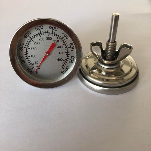 100 pezzi nuovo BBQ Pit Smoker Grill Termometro GAUGE Temp Outdoor Camping Barbecue Cook Strumenti per il test della temperatura degli alimenti