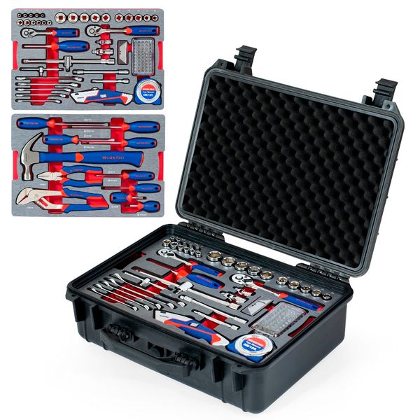 

workpro 110pc tool set hand tools home tool box set waterproof case