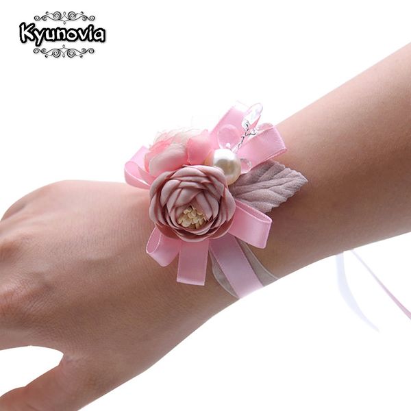 

kyunovia wedding boutonniere blue flower corsages silk roses marriage corsage boutonnieres groom guests brooch wedding pins by43