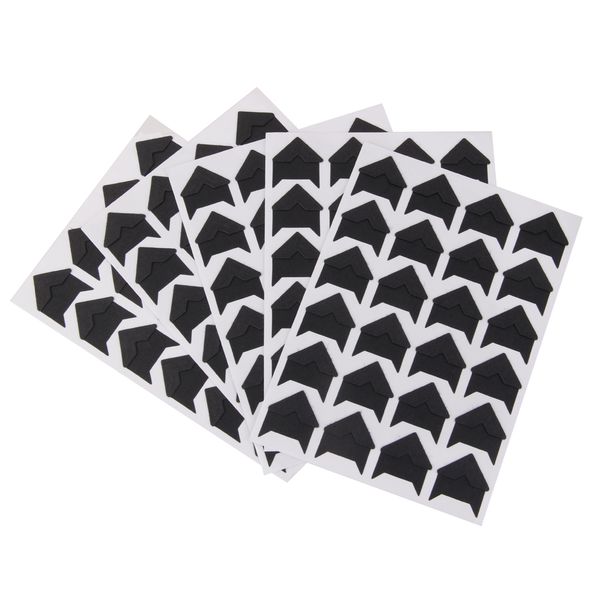 

120pcs self-adhesive p frame corner sticker craft scrapbook album black