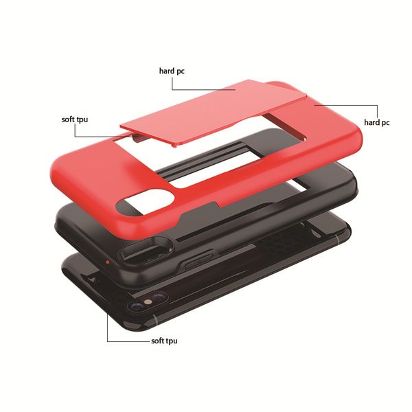

flip kickstand max for credit 12 7 pro xs case xr x 8 6s new plus cell 11 with back cover phone iphone card slots hlbsm