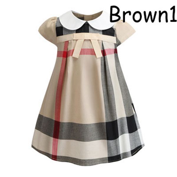 

designer dresses for girl 2019 summer new luxury british style dresses college style cute a-line dress birthday party princess clothing, Red;yellow