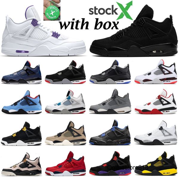 

новые 4s черный кот jumpman 4 мужская обувь баскетбола суд фиолетовый разводят кактус джек роялти лояльные голубые мужчины женщины спортивны
