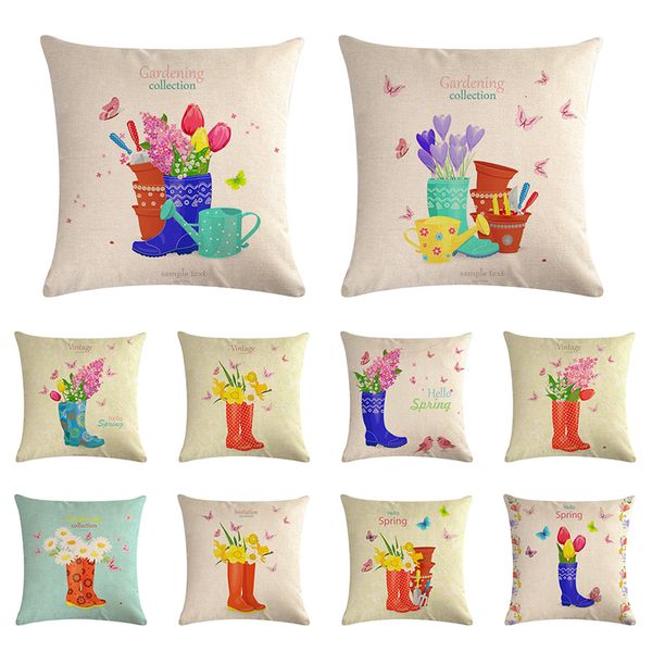 

садоводство коллекция 45cmx45 хлопок урожай текст здесь запрокинуть подушку наволочки главной декор диваны автомобили нового zy1287