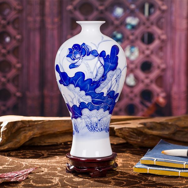 

jingdezhen ceramics vase antique porcelain vase flower inserts home accessories living room craft fashion ornaments