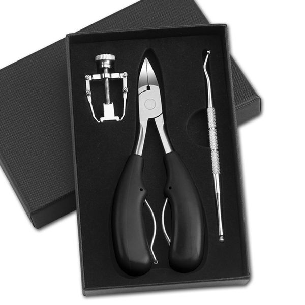 

3pcs trim nail care accessories manicure set hand tools gift stainless steel portable office cleaner durable grooming reusable