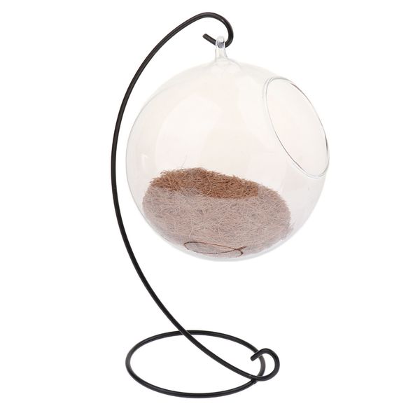 

birdhouse transparent spherical glass parrot bird house warm hanging standing nest