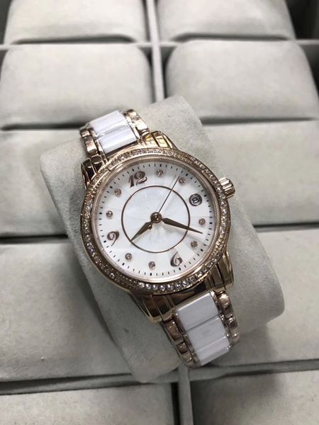 

2019 wholesale luxury imported straps, miyota,316l stainless steel, 36mm, women's fashion watches, delivery, Slivery;brown