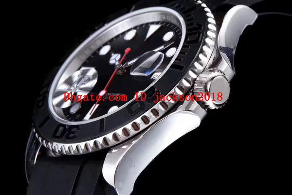 

J f factory v10 ver ion 18k ro e gold 116655 men mechanical automatic watch cal 3135 black ceramic calendar port dive rubber bracelet