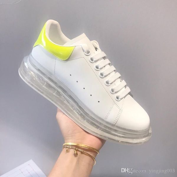 

designer women shoes fashion luxury women shoes men's leather lace up platform oversized sole sneakers white black casual shoes cx19081