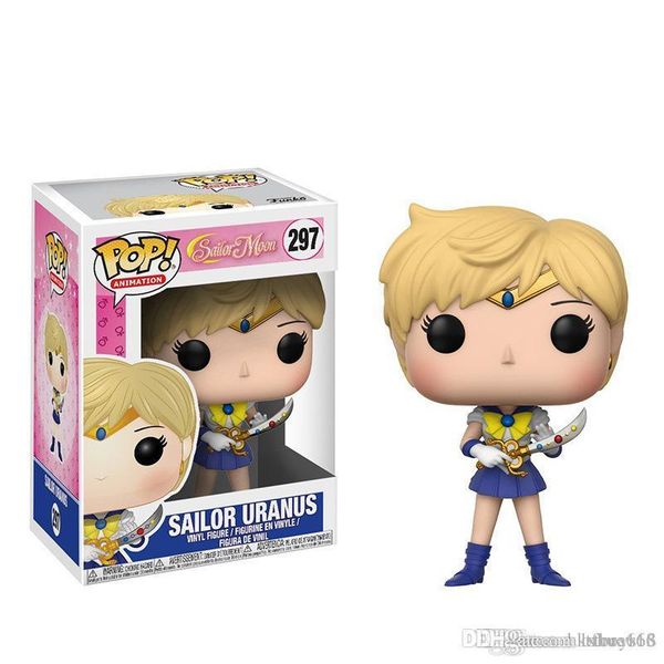 

lxh tf new arrival funko pop anime cartoon pvc doll kids 10cm sailor moon uranus action figure collection model toy for girl christmas gift