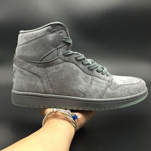 

2020 new kews x 1 cool grey basketball shoe 1s mens fashion outdoor sport sneaker high quality, White;red