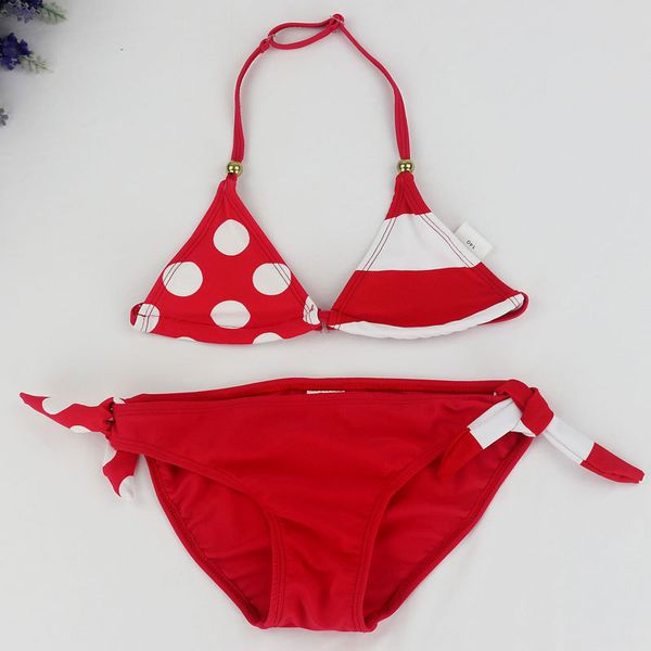 

2020 teenage girls swimwear baby kids cute bikini girls split two pieces swimsuit bathing suit beachwear kids biquini infantil
